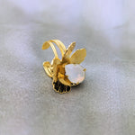 HIBISCUS - Bague dorée 1µ