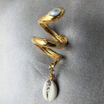 DIANN- Bague Serpent dorée 1µ