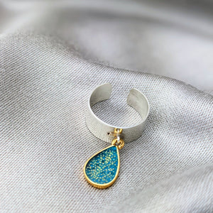 FEELIDROP - Bague argent 925 et filigrane dorée