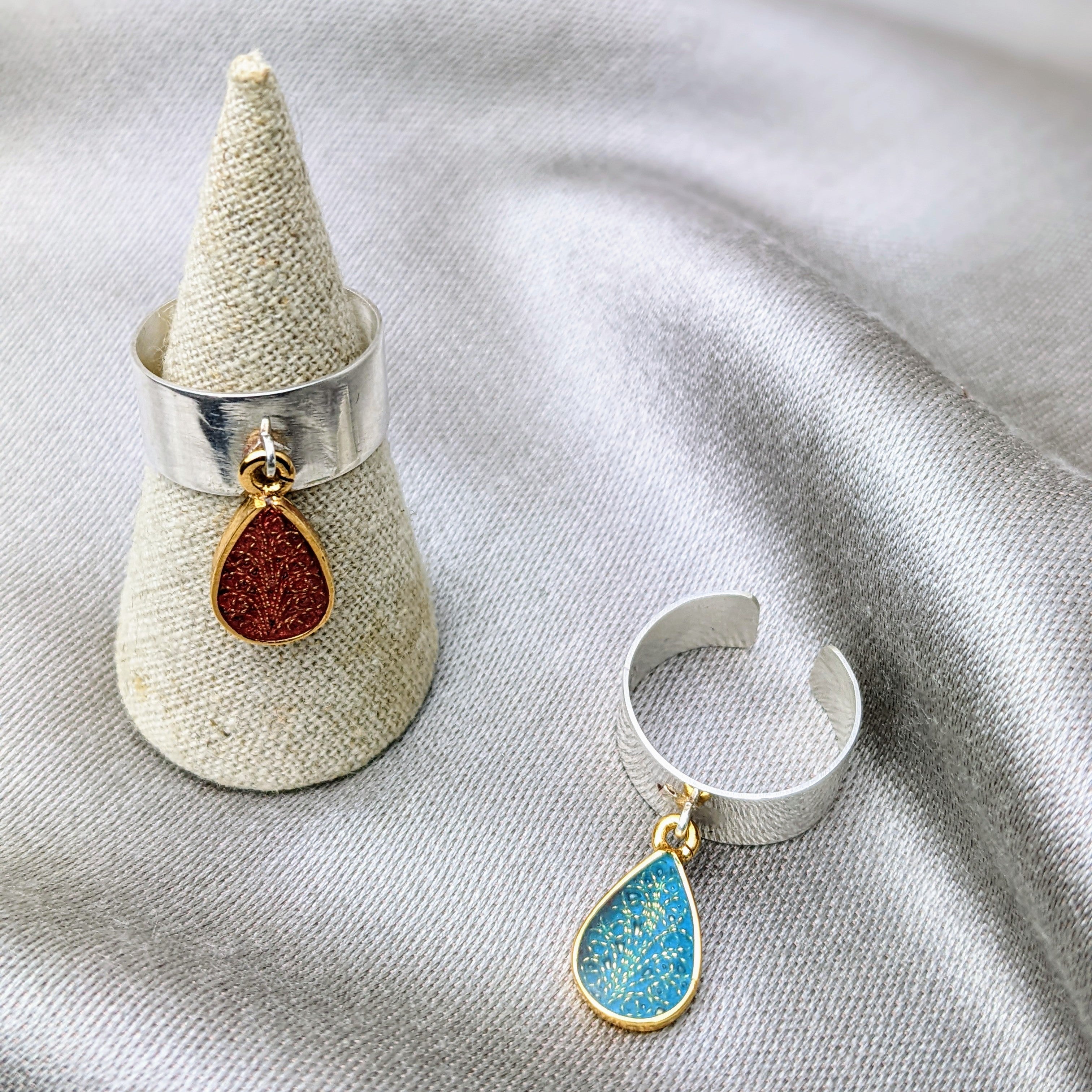 FEELIDROP - Bague argent 925 et filigrane dorée