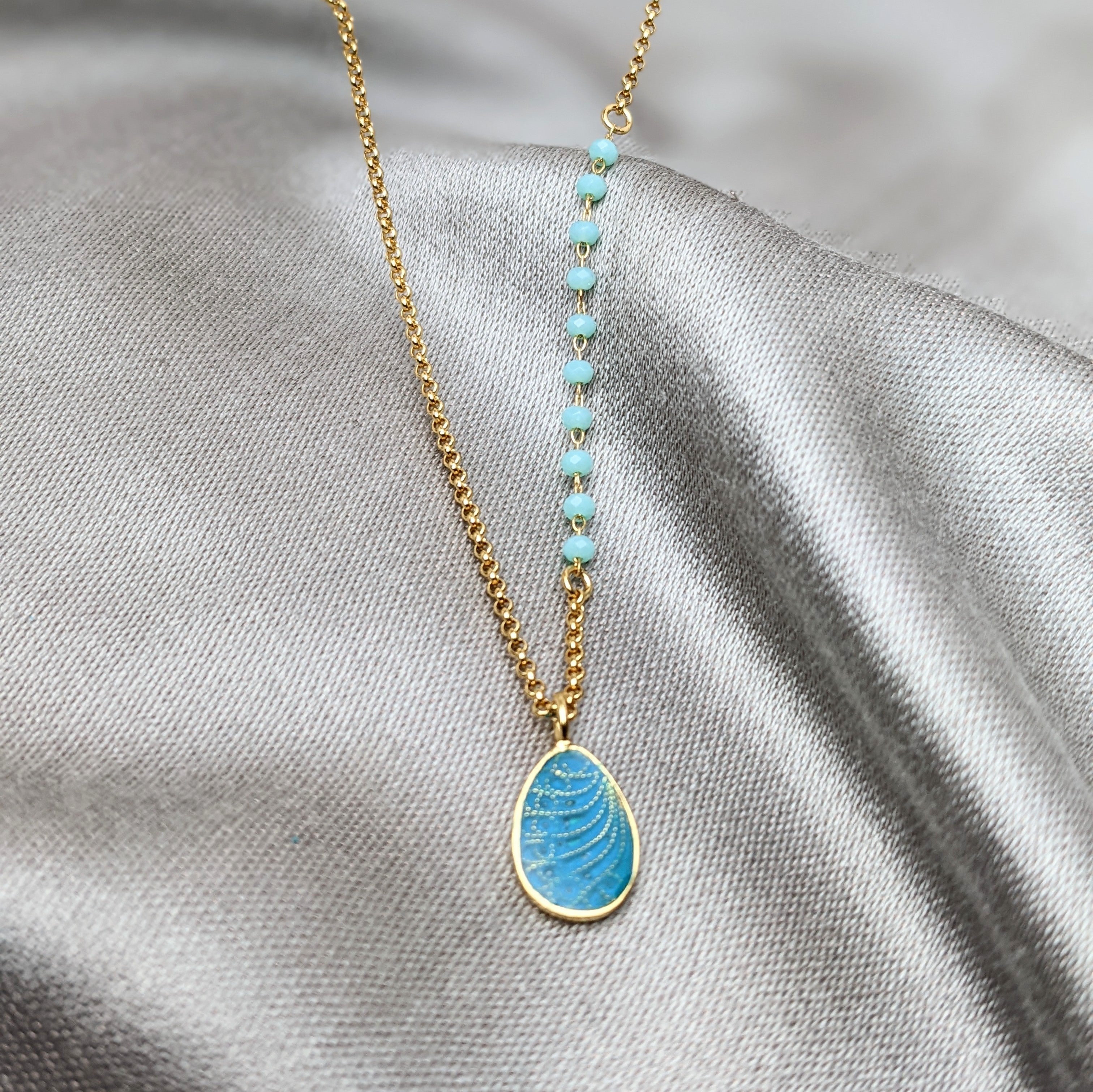 FEELIDROP - Gold plated filigry pendant
